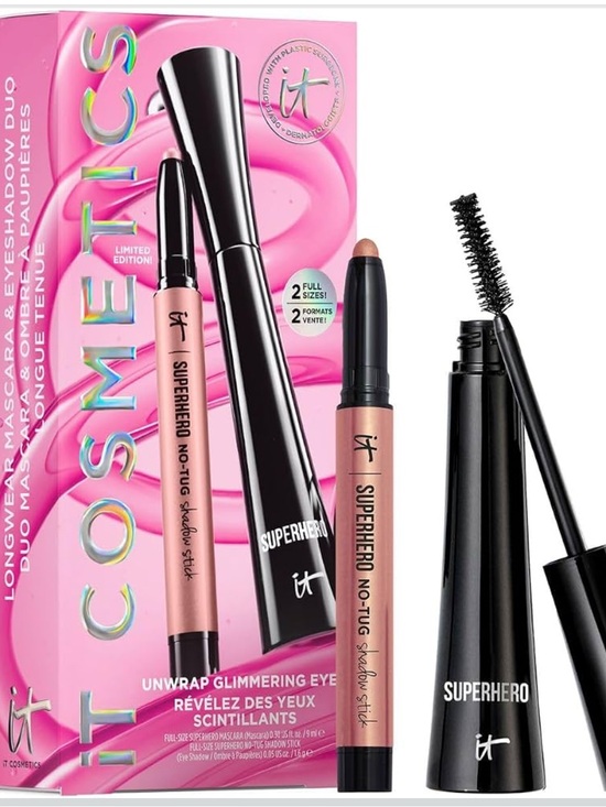 it cosmetics Other - it cosmetics Glimmering Eyes Superhero Mascara & Shadow stick Duo